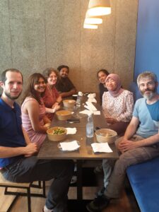 Lunch at the Cyprus Institute's cafeteria