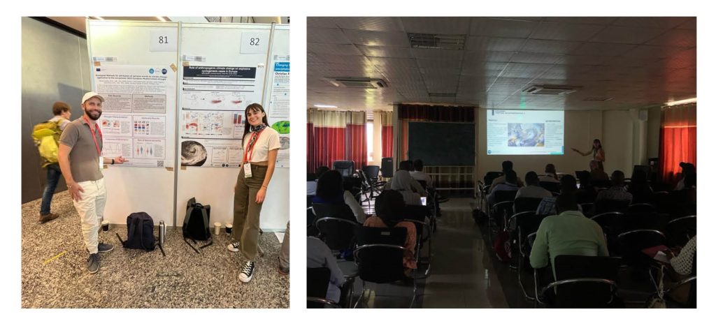 Pictures of Mireia's poster and presentation in Kigali