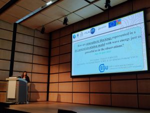 ESR 5 makes an oral presentation at EGU23